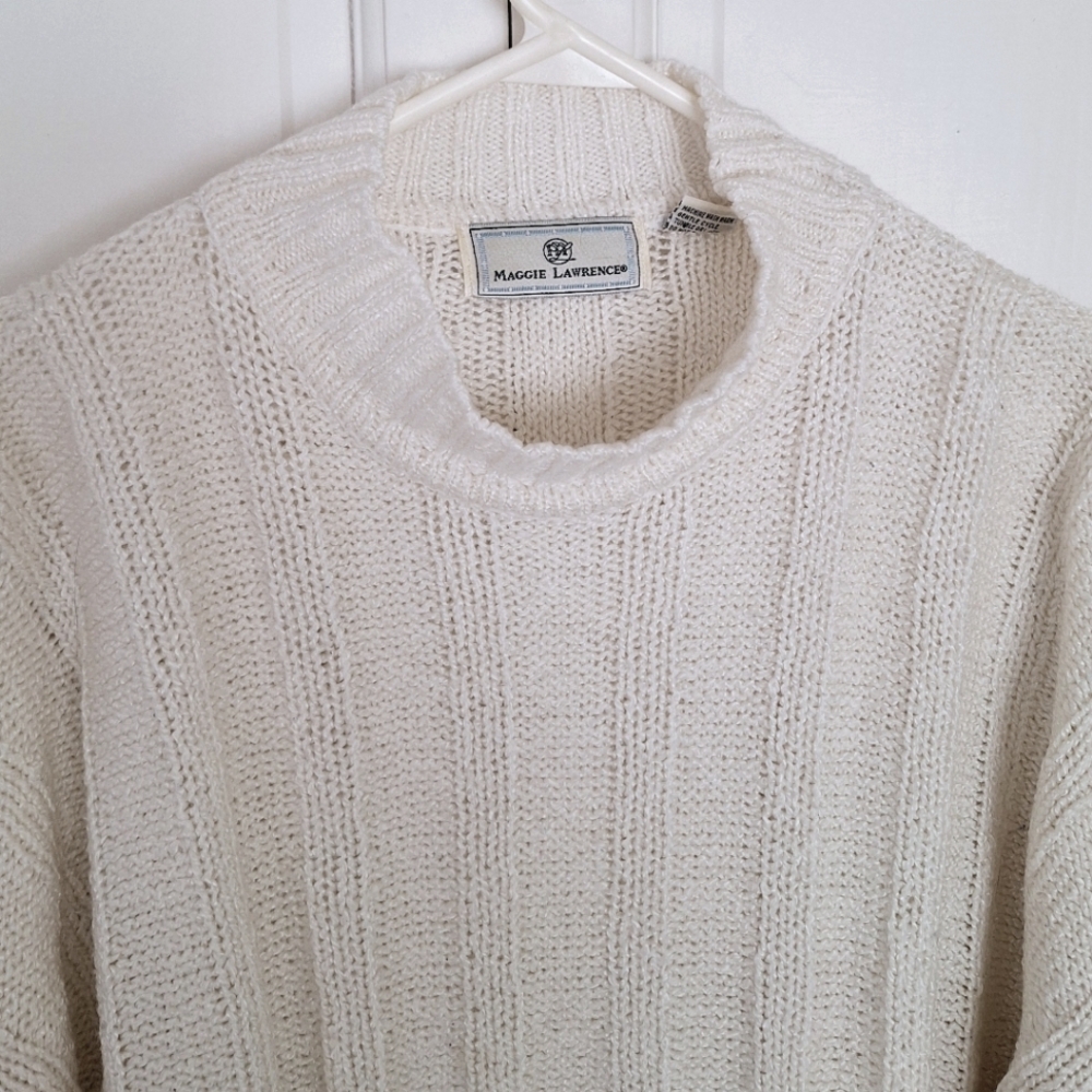 Maggie Lawrence off-white acrylic sweater - Picture 2 of 4